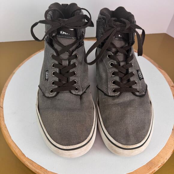 Vans Atwood High Top Gray Sneakers Skater Streetwear Athleisure Mens Size 10.5 - Picture 4 of 8
